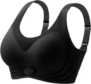 Womens Wireless Push Up Bra Seamless Super Gather Bra Anti Sagging Breasts Support Pushup Lifting Bras for Older Women