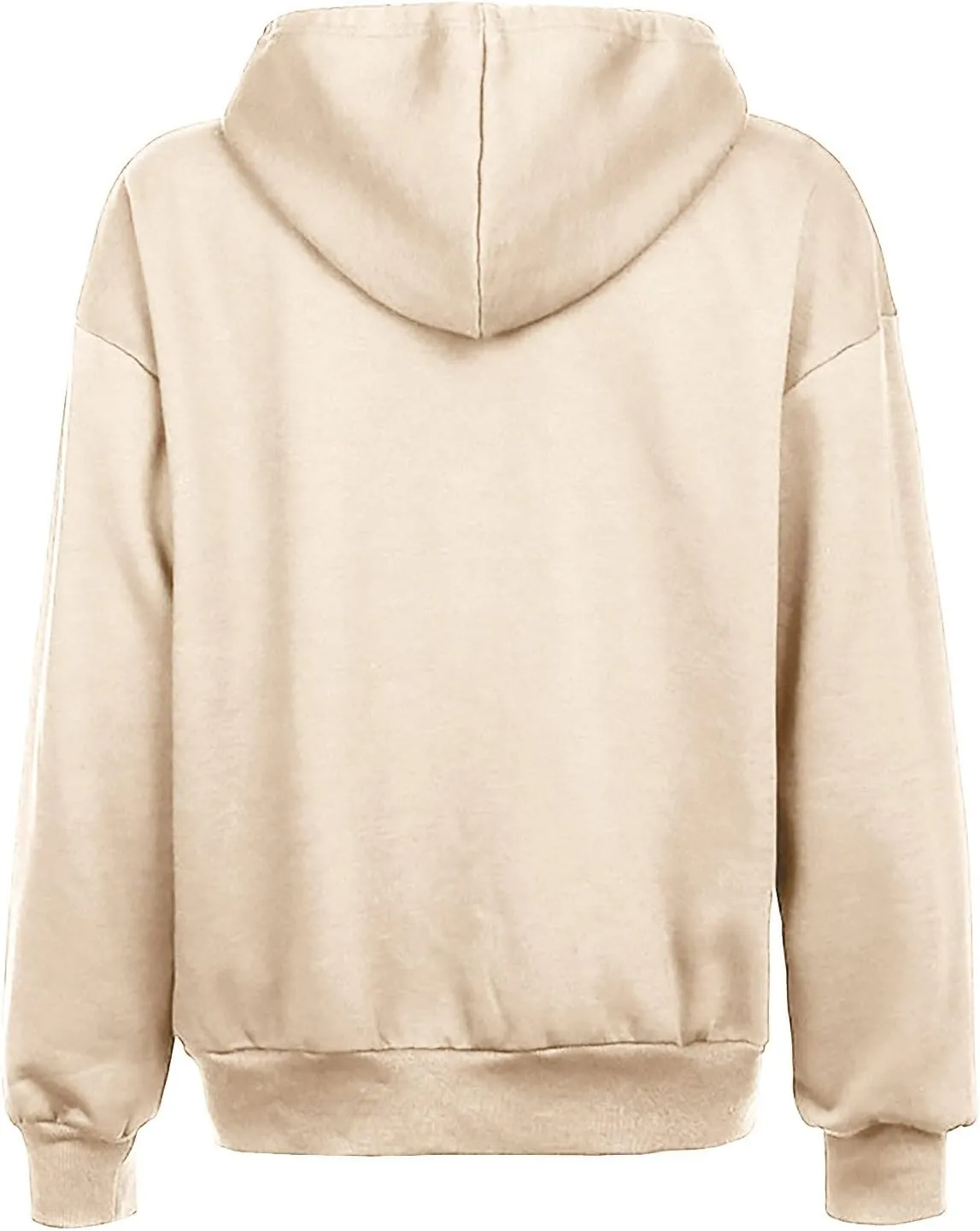 Women's Zipper Open Front Hoodies Fall Fashion 2023 Casual Solid Long Sleeve Pocket Jacket Coats Y2K Winter Clothes