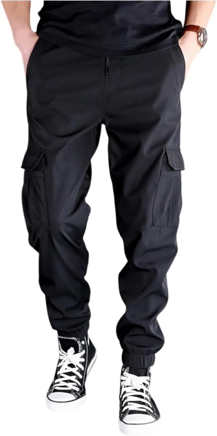 Work Pants for Men Bottom Military Breathable Joggers Work Training Relaxed Zipper Sport Construction Pants