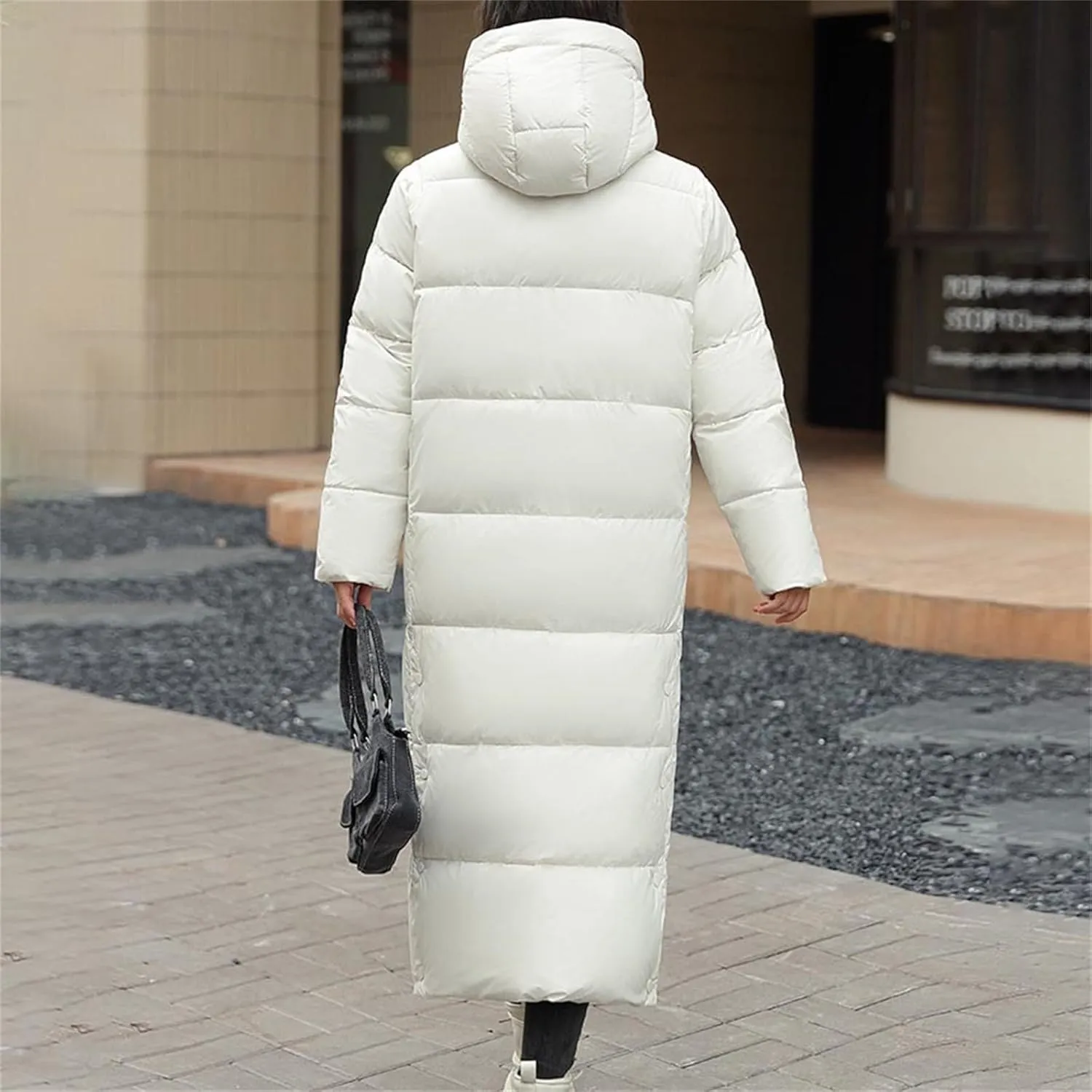 XOWRTE Women's Waterproof Long Winter Coat Warm Puffer Jacket Thickened Down Parka Maxi Coat Long Puffer Jacket for Women