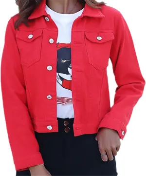 Yeuyyben Women's Denim Jacket Spring And Autumn Casual Short Denim Jacket Women's Solid Color Jacket