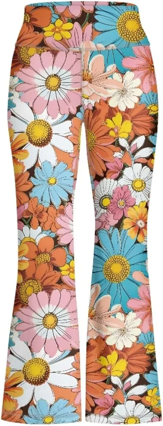 Yewattles Girl Bootcut Yoga Leggings Tummy Control High Waisted Leggings Flare Yoga Pants Soft Sweatpants 5-14 Years