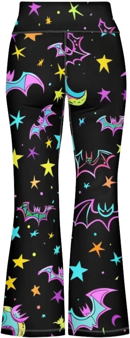 YEXIATODO Girls Flare Leggings Yoga Pants Size 5-14 Athletic Leggings Sportswear for Toddlers Teens Bell Bottom Leggings