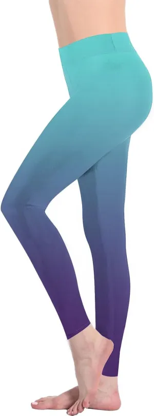 Yoga Pants for Women Bootcut High Waisted Leggings Gradient Workout Tights Activewear Stretchy Slim Fit Pants 2025