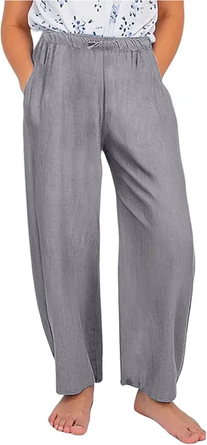 Youth Kids Boys Solid Color Straight Wide Leg Pants Drawstring Waist Casual Loose Soft Trousers Summer Beach Teen Girls Pants