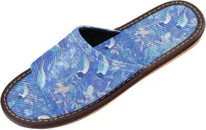 Yuiboo Blue Birds Mens Shower Slippers Summer Beach Sandals for Travel Beach Bedroom