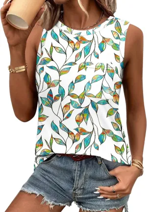 Zeagoo Women's 3 Pack Tank Tops 2025 Loose Fit High Neck Summer Top Dressy Casual Sleeveless Shirts with Pocket