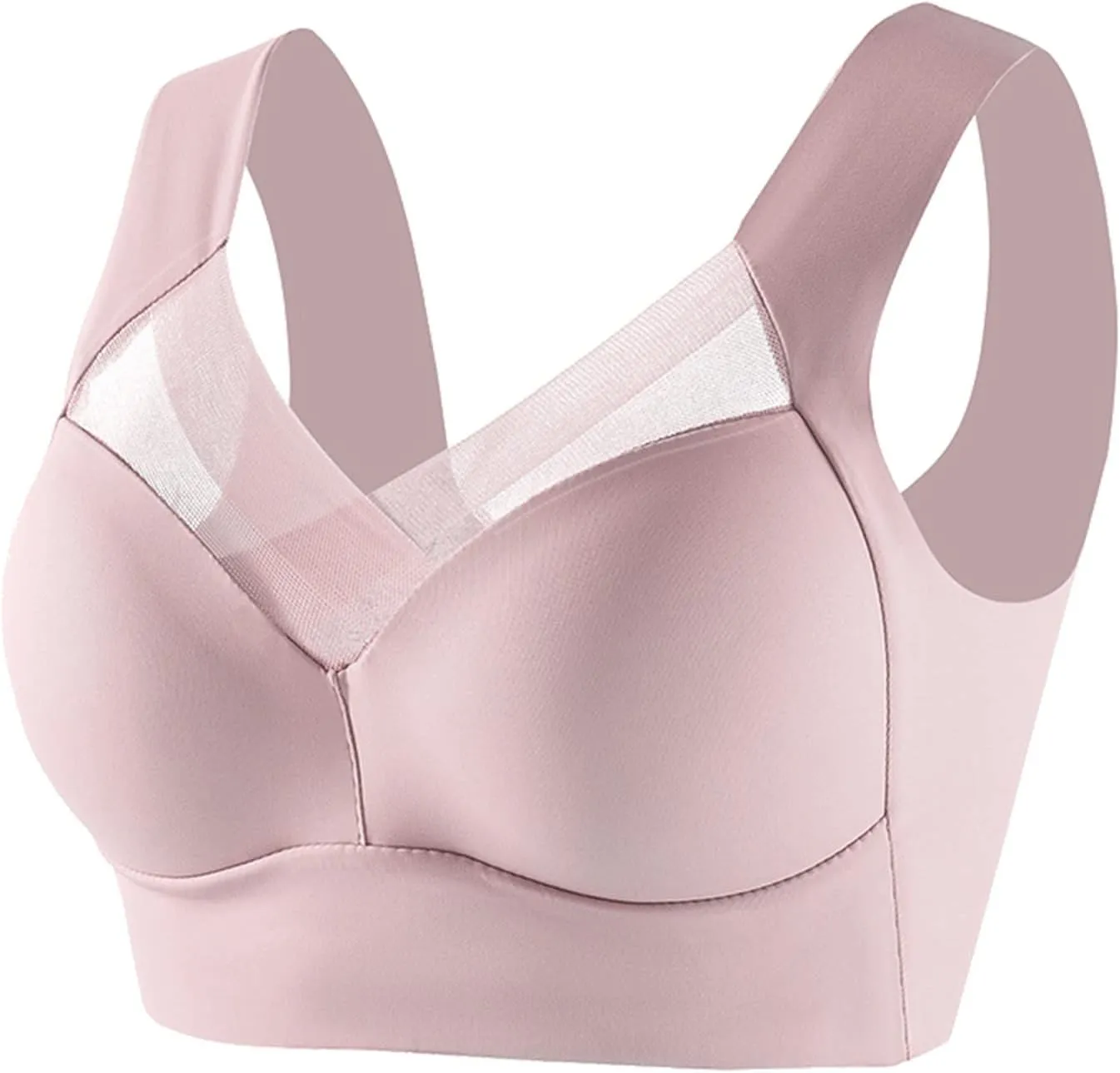 Zen Chic Bras for Women Seamless Wireless Lysine Charm Anti Sagging Bras Push Up Thin Posture Correcting Gathering Bralettes