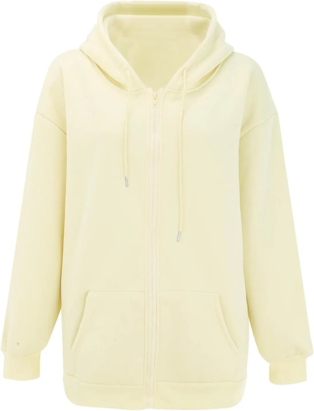 Zip Up Hoodie Women Oversized Y2K Plus Size Oversized Y2K Jackets Casual Drawstring Zip Up Y2K Hoodie with Pocket