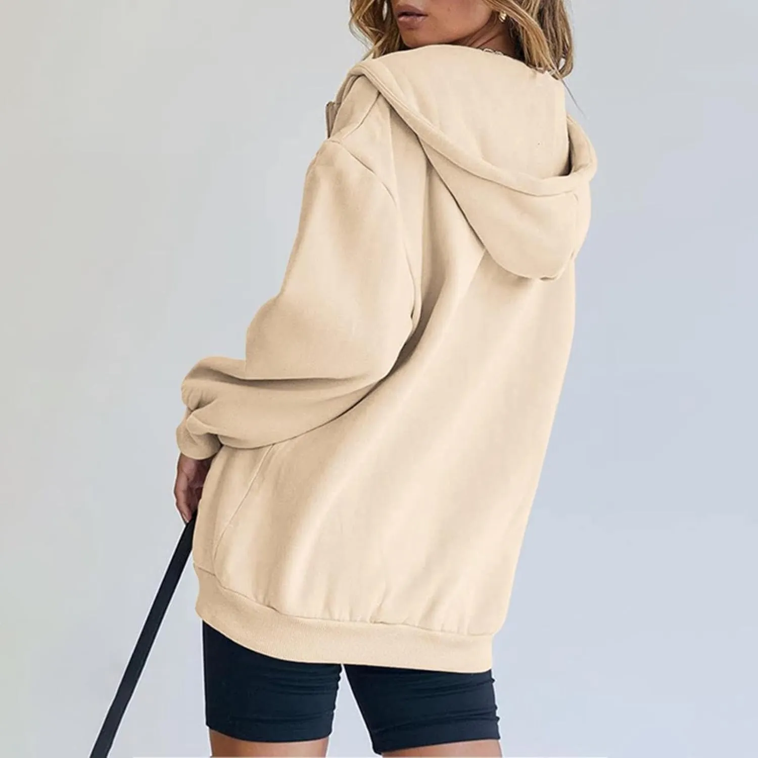 Zip Up Hoodie Women Oversized Y2K Plus Size Oversized Y2K Jackets Casual Drawstring Zip Up Y2K Hoodie with Pocket