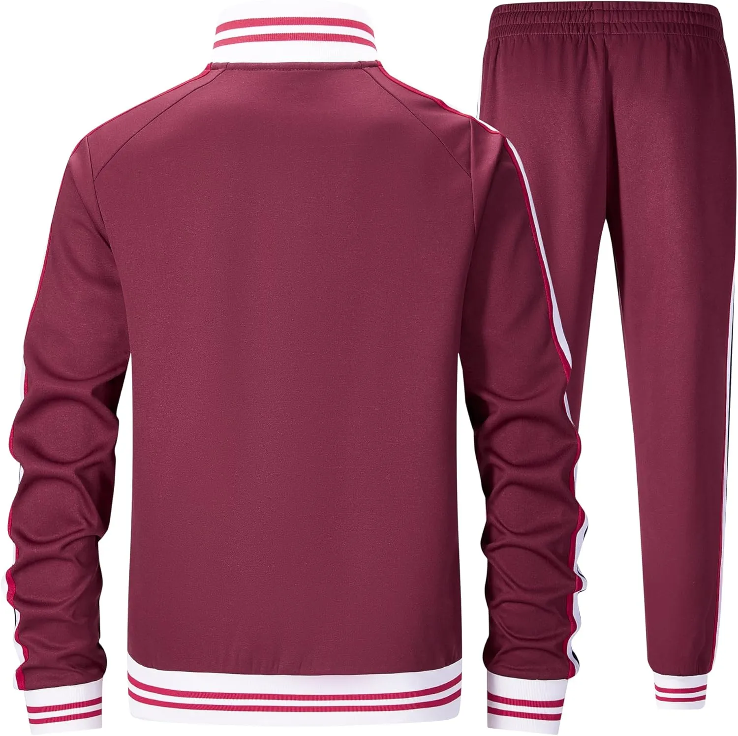 ZPB Men's Track suits Sets Long Sleeve Full-zip Sweatsuit Active Jackets and Pants 2 Piece Outfits