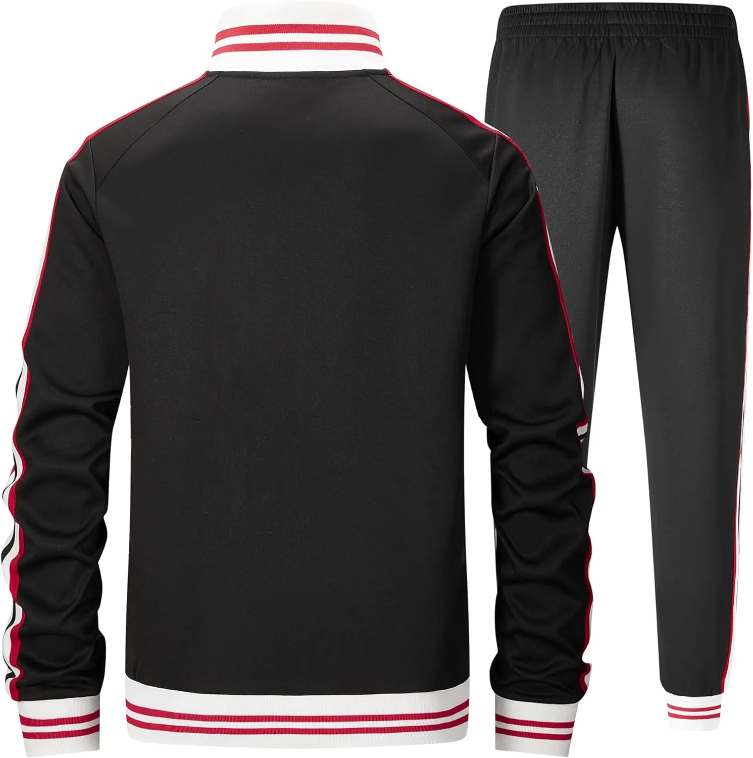 ZPB Men's Track suits Sets Long Sleeve Full-zip Sweatsuit Active Jackets and Pants 2 Piece Outfits
